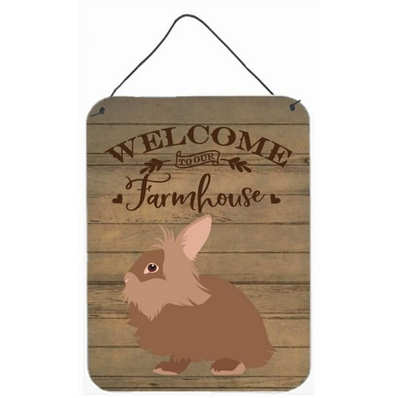 Carolines Treasures Lionhead Rabbit Welcome Door Hanging Prints wall-decor, Multicolor