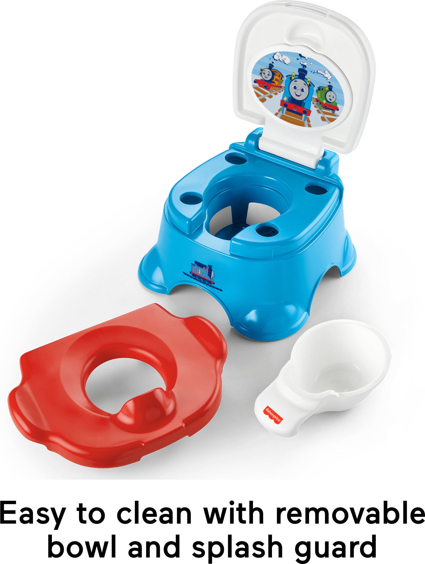 Fisher-Price Thomas & Friends 3-in-1 Toddler Potty Training Toilet and Step Stool with Music