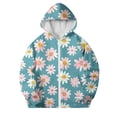 thumbnail image 3 of Piuwrlz Lightweight Jacket Kids Girls Hooded Jackets Winter for Girl Sweatshirt Green Size 4 Years, 3 of 6