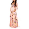 thumbnail image 1 of EGNMCR Robe Portefeuille Imprimée pour Femme Ceinture Multi-Fonction Robe de Grossesse Fille Serveur, 1 of 2