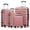 Pink, variant on 4 Piece Luggage Set 16/20/24/28 inch Hardside Lightweight Suitcase with Spinner Wheels (Rose Red)