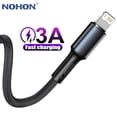 thumbnail image 2 of Cable USB para iPhone 13 12 11 Pro Max 5 6 s 5s 6s 7 8 Plus SE 2020 Apple iPad mini Cable de carga rápida Origen Teléfono móvil Cargador de datos Cable 1m 2m 3m Largo 25cm corto, 2 of 4