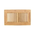 thumbnail image 2 of BambooMN 4" Inch x 9 7/8" Inch Strand Woven Bamboo Floor Register Air Vent Indent Cover - Natural - 1 Cover, 2 of 3