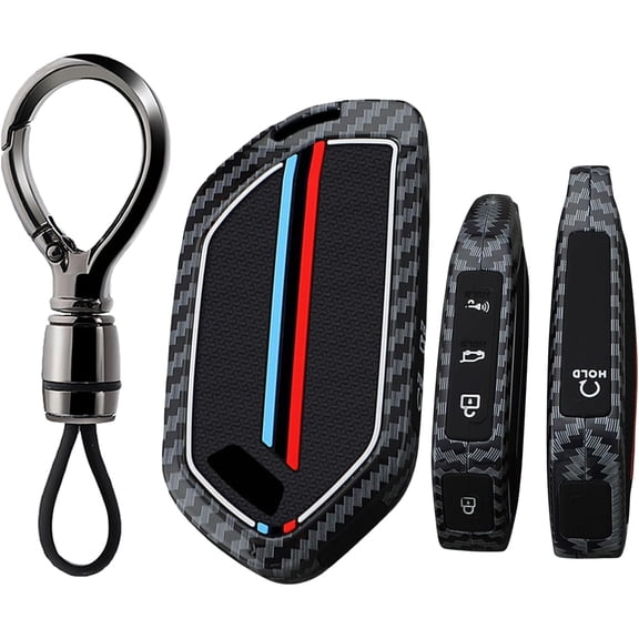 Key Fob Cover Compatible with Kia Telluride Sorento K5 GT Line Picanto K3 K4 K8 Sportage Carnival Seltos EV6 EV9 2022-2026 Aluminum Alloy/Silicone 3/4/5 Button Keychain Case Holder Protector