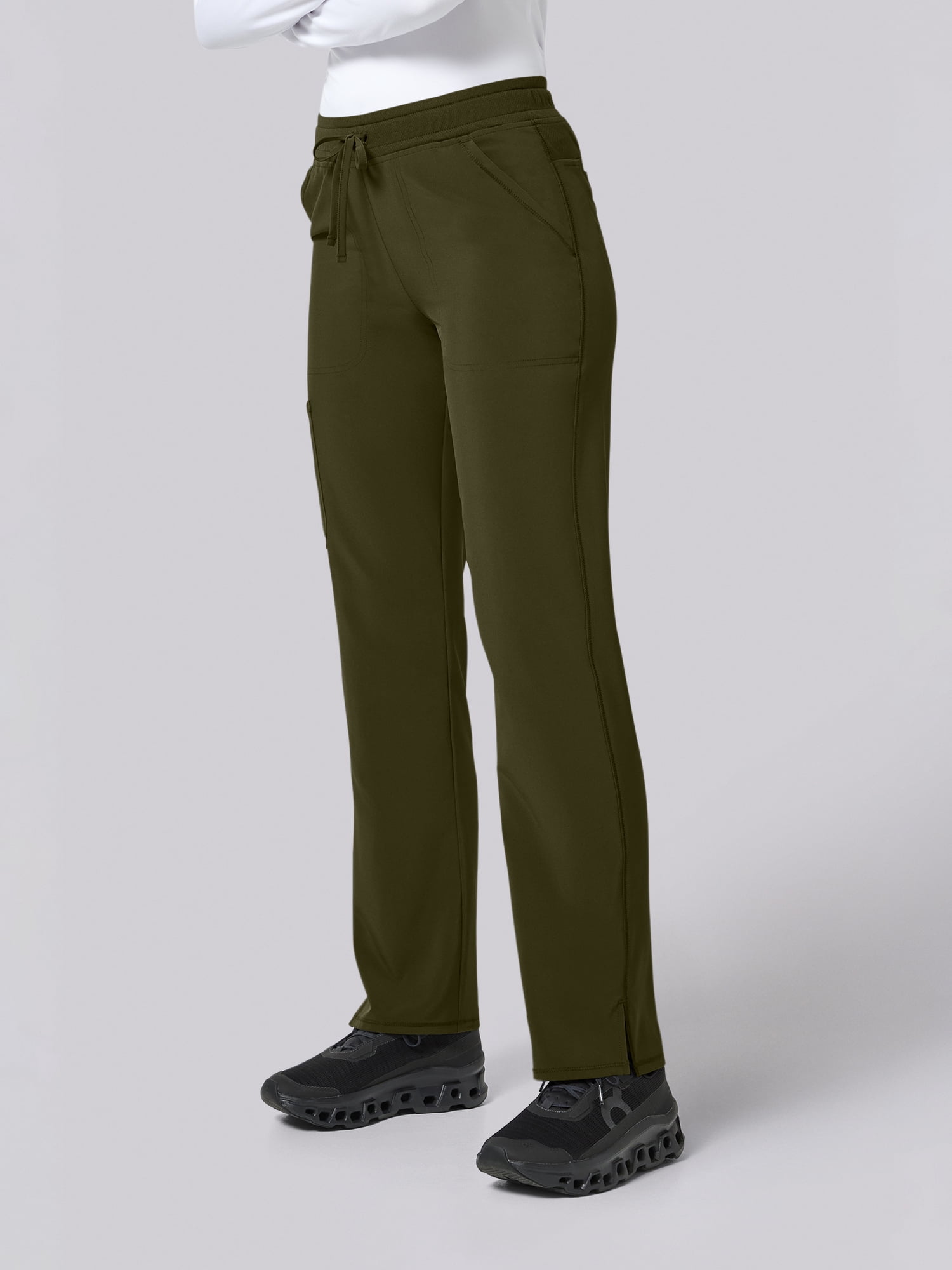 Scrubstar Performance Women’s Antimicrobial Drawstring Cargo Straight Leg Scrub Pant, Sizes XS–3XL