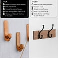 thumbnail image 4 of 3 Hook 6 Strips Adhesive Birds Decorative Wood Adhesive Wall Hooks for Coats – No-Drill Towel Hangers Cute Kids Key Holder for Wall, 4 of 4