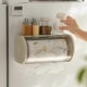thumbnail image 2 of Bathroom Paper Towel Organizer Large Roll Wall Mount Holder with Clear Dustproof Cover Modern Tissue Dispenser Storage B, 2 of 5