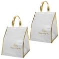 thumbnail image 2 of Miangastore Sac de Livraison de Nourriture Isolé Blanc avec Conception Pliable pour Rangement Facile à Nettoyer et à Ranger 2 Pcs, 2 of 8