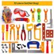 thumbnail image 1 of Juego de herramientas para niños, juego de herramientas para niños pequeños, accesorios, juguetes educativos para, 1 of 4