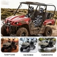 thumbnail image 4 of KUIFORTI Camouflage Cute UTV Seat Covers Seats Cover for UTV Scratch-resistant Rhino Accessories Bucket Seat Cover Compatible with Rhino 700 660 450 2004-2021, 4 of 7