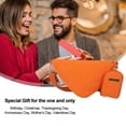 thumbnail image 5 of Bolso pequeño de lona de color sólido, sencillo y moderno, nuevo bolso de lona tipo bandolera de estilo occidental, color naranja y rojo, 5 of 5