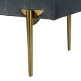 thumbnail image 5 of Jennifer Taylor Home Aria Upholstered Gold Accent Bench Steel Gray, 5 of 5