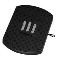 PAMINGONO Ergonomic Footrest Under Desk Portable Foot Stool 1Set Black Plastic For Young Adults School Use