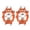 A002- Orange, variant on 2x Ice Cleats Crampons 19 Teeth Anti-Slip Shoe Covers Black L, Winter Traction Ice Grips for Walking Hiking Mountaineering, Safety Anti-Slip Spikes for Outdoor Activities