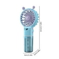 thumbnail image 3 of xpbceshi Today Deal Portable Handheld Misting Fan - Rechargeable Battery Operated Spray Mist Fan - Outdoors Misting Personals Cool Device - Cool Fans For Makeup Travel Beach, 3 of 8