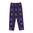 thumbnail image 6 of Uemuo Purple Dreamcatcher1 Pattern Women's Wide Leg Palazzo Lounge Pants with Pockets Light Weight Loose Comfy Casual Pajama Pants-Medium, 6 of 9