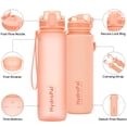 thumbnail image 7 of GEDUX 32oz Sports Water Bottle with Time Marker BPA Free Leak Proof Wide Mouth Lightweight Sport Travel Water Bottle, 7 of 7