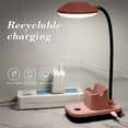 thumbnail image 5 of SPOORYYO USB Rechargeable Eye Protection Desk Lamp with Pen Container Design, Energy Saving LED, and Adjustable Brightness for Dormitory, Reading, and Bedroom Use, 5 of 8