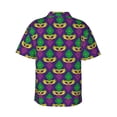 thumbnail image 3 of Easygdp Mardi Gras Carnival3 Men's Hawaiian Shirts Print Lapel Short Sleeve for Beach, vacation, party, casual occasions - 3X-Large, 3 of 9