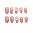 thumbnail image 3 of 24 Pcs Faux Ongles en Forme de Fleur, Patch de Manucure Mode, Gain de Temps, 3 of 5