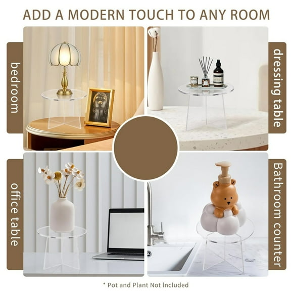 Acrylic Stand,Display Stand Modern Room Decor Stand Modern Decor Indoor Clear Display And Planter Stand Versatile Plant And Stand Versatile Plant Table Plant Indoor Plant And Planter