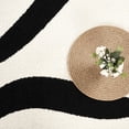 thumbnail image 2 of Abani Deco Collection Area Rug Mid Century Modern Bedroom Living Room Decor Floor Rug 5 x 8 Cream Black, 2 of 7