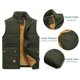 thumbnail image 4 of Chaleco TACVASEN para hombre, forro polar grueso y cálido para invierno con bolsillos, color verde, 4 of 7