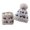 Grey, variant on lnmuld Solid 2 Piece Kids Car Jacquard Pom Pom Beanie Hat Neck Warmer Set Fleece Lined Winter Accessory for Boys Navy,2-6 Years