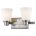 thumbnail image 2 of Z-Lite Kayla 2 Light Vanity Light in Brushed Nickel, 2 of 2
