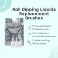thumbnail image 2 of DipWell Brushes, Nail Dipping Liquids Replacement Brushes, 3 Pack, 2 of 4