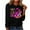 Black, variant on Cxenplz Women's Breast Cancer Awareness T-Shirts Cute Pink Ribbon Graphic Print Tees Tops Fall Casual Long Sleeve Crew Neck Dressy Shirts