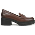 thumbnail image 2 of Naturalizer Women's Lumos Platform Penny Loafer Cappuccino Croco Leather 8.5M, 2 of 6