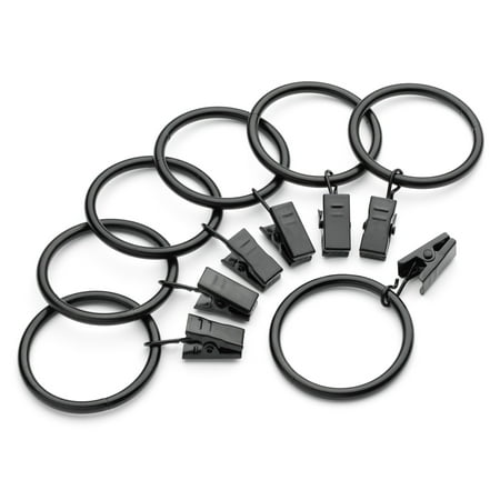 1 1 2 Inch Metal Curtain Clip Rings 1 5 Set Of 20 Walmart Com