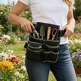 thumbnail image 4 of Usmixi Heavy Duty Tool Pouch Waist Bag Nylon Multi Pocket Organizer for Electrician Gardening Hand Tools DIY Repair Maintenance with Comfortable Belt Hands Free Carry 1 Piece, 4 of 5