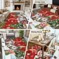 thumbnail image 5 of 8x10 Area Rugs for Living Room, Red Christmas Non Slip Area Rugs for Kitchen Bedroom Entryway, Gnomes Xmas Tree Snowflake Gifts Washable Carpet Runner Rug Floor Mats for Bedroom Home Decor, 5 of 9