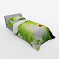 thumbnail image 3 of Ambesonne Tropical Bedding Set 4 Pcs, Exotic Jungle, Queen, Green Yellow, 3 of 3