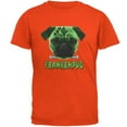 thumbnail image 1 of Halloween Franken Pug Chien Orange T-Shirt pour Adulte, 1 of 1