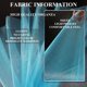 thumbnail image 5 of Rollo de tela IONTACH, tul turquesa y cristal, organza, 30 cm x 45 m, 5 of 6