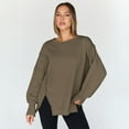 thumbnail image 6 of SUNBS Womens Oversized Sweatshirts Crewneck Hoodies Casual Long Sleeve Pullover Fall Winter Clothes, S-2XL, 6 of 8