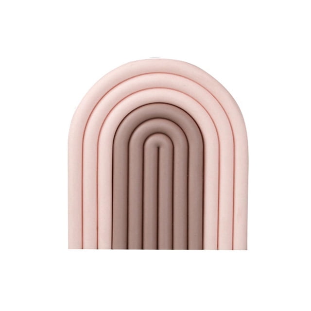 Posavasos con patrón de arcoíris, resistente a altas temperaturas, Tpr, reutilizable, práctico posavasos, herramientas de cocina