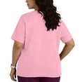 thumbnail image 4 of XUNKUSGA Plus Size Scrubs for Women Loose Fit V Neck Women's Scrub Top Casual comfortable 4-Way Stretch Tunic Top Regular Soild Color Top for Women L-5XL, 4 of 6