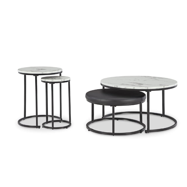 Signature Design by Ashley Table Noire Jusmour - Ensemble de 4