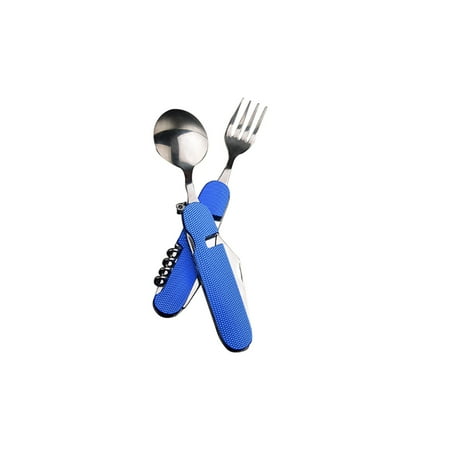 

1111Fourone Outdoor Folding Tableware Stainless Steel Folding Spoon Camping Grill Folding Cutlery Spoon Portable Picnic Tourist Tool