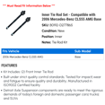 thumbnail image 2 of Inner Tie Rod Set - Compatible with 2006 Mercedes-Benz CLS55 AMG Base, 2 of 2