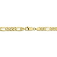 thumbnail image 4 of 10K Yellow Gold chain Figaro 20 in 5.35 mm 5.35mm Semi-Solid, 4 of 5