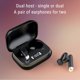 thumbnail image 3 of Pisexur - Auriculares inalámbricos Bluetooth para hombre, con estuche de carga inalámbrico y pantalla LED digital, micrófono integrado, para deportes, niños y organizador de electrónica., 3 of 9