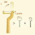 thumbnail image 5 of Tswift Vegetable Peeler, 90 Rotatable Peeler Peel, Apple Peelers for kitchen, Fruit, Carrot, Veggie, Potatoes Peeler, Plastic Peelers, with Ergonomic Non-Slip Handle & Sharp Blade, Good Sturdy, 5 of 9