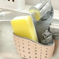 thumbnail image 2 of Organizador de esponjas para fregadero de cocina, sin BPA, con correa ajustable y orificios de drenaje para un uso seguro y duradero en la cocina y el baño (3 piezas), 2 of 5