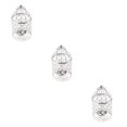 thumbnail image 1 of Guardoinrt Electroplated Metal Birdcage Shape Tea Light B- Candle Holder Silver Type A 3Set, 1 of 6