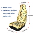 thumbnail image 4 of Gaeub Various Snake 2Pack Full Set Car Seat Covers with Soft Padding Universal Auto Front Seats Protector and Cushion Mat, 4 of 7